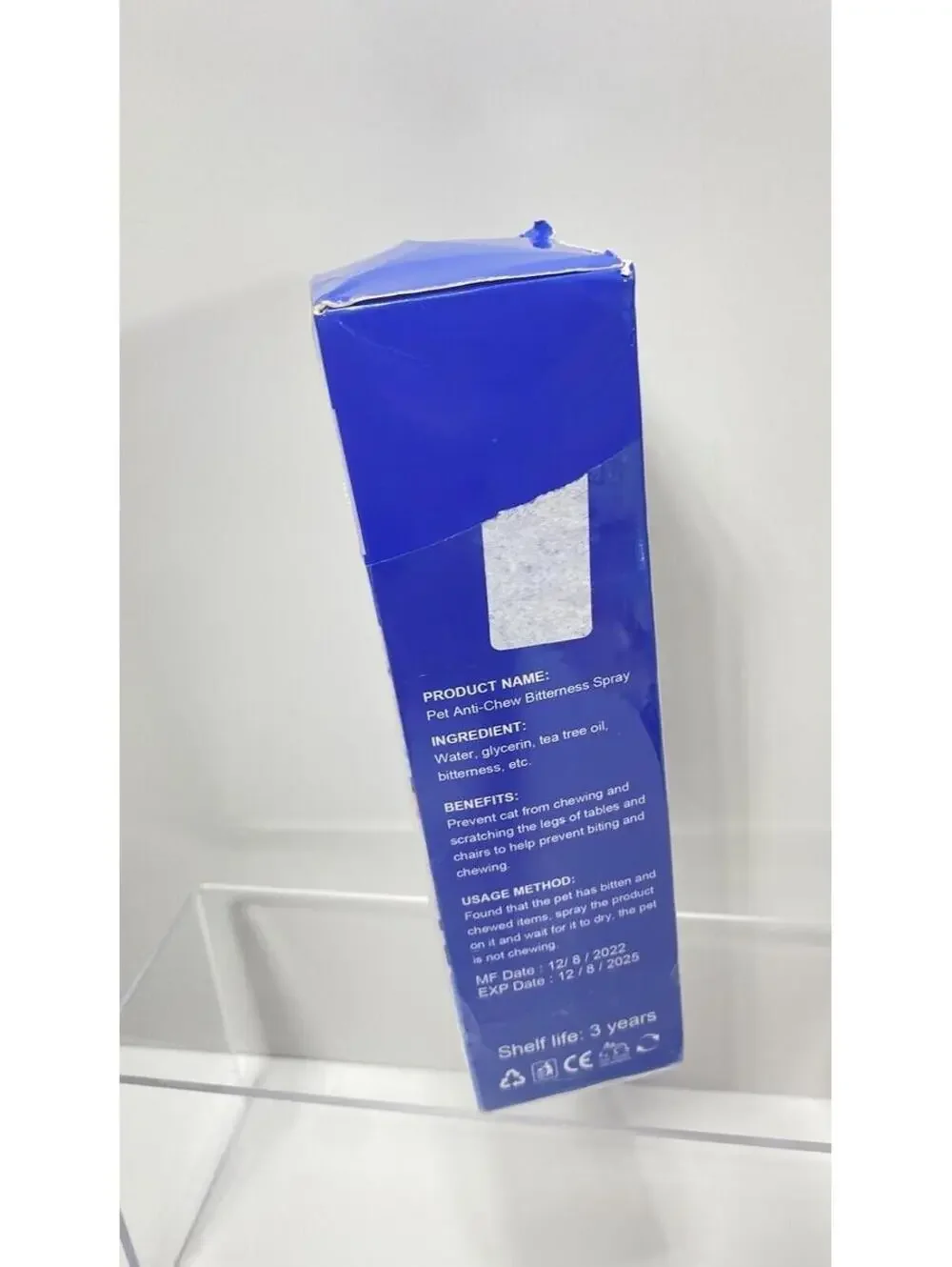 Pet Anti Chew Bitterness Spray New Open Box